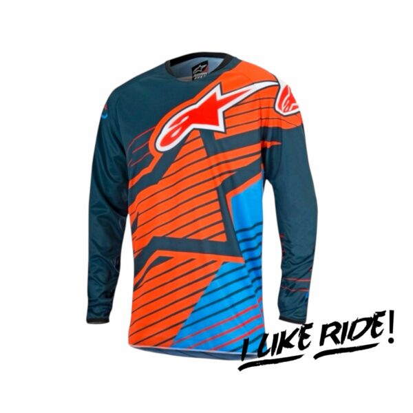 Camiseta Racer Braap 17 Negro/ Rojo / Azul